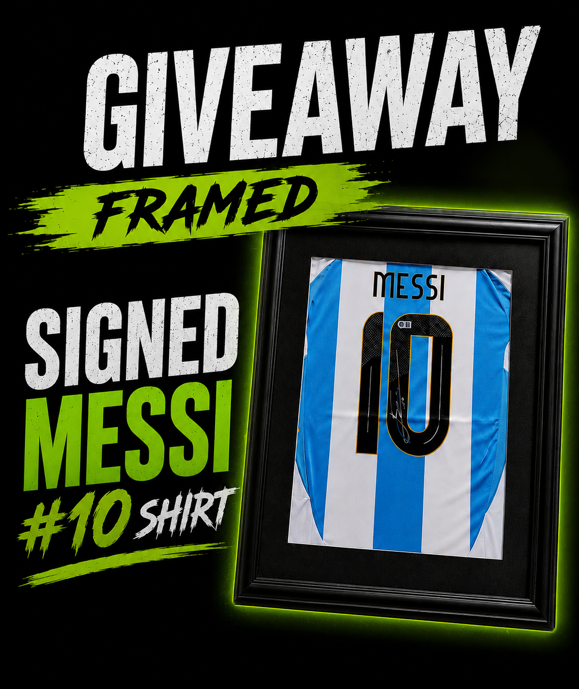 LIonel Messi Framed and Signed #10 Shirt